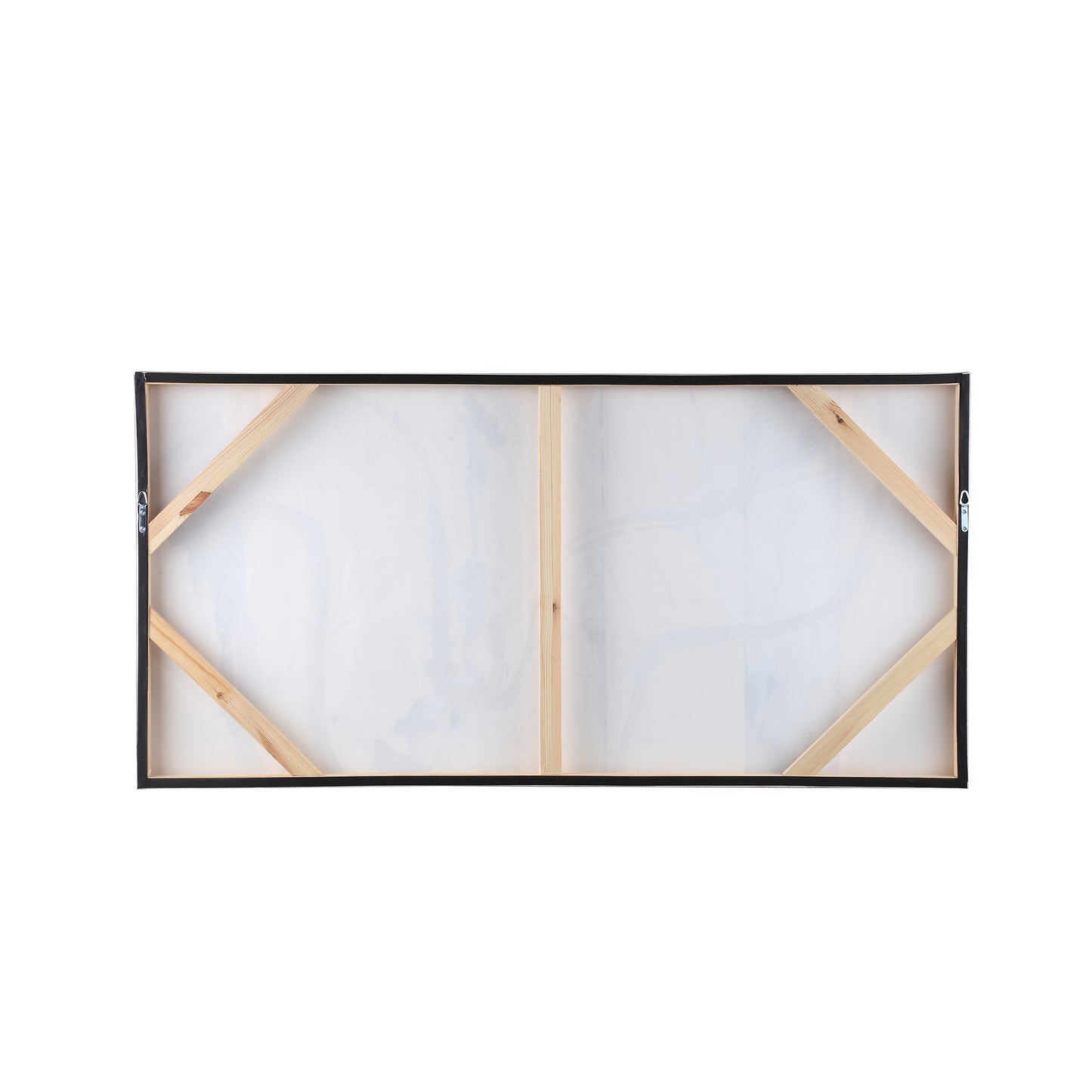 Jor Black Canvas Circle Painted Wallpanel Rectangl