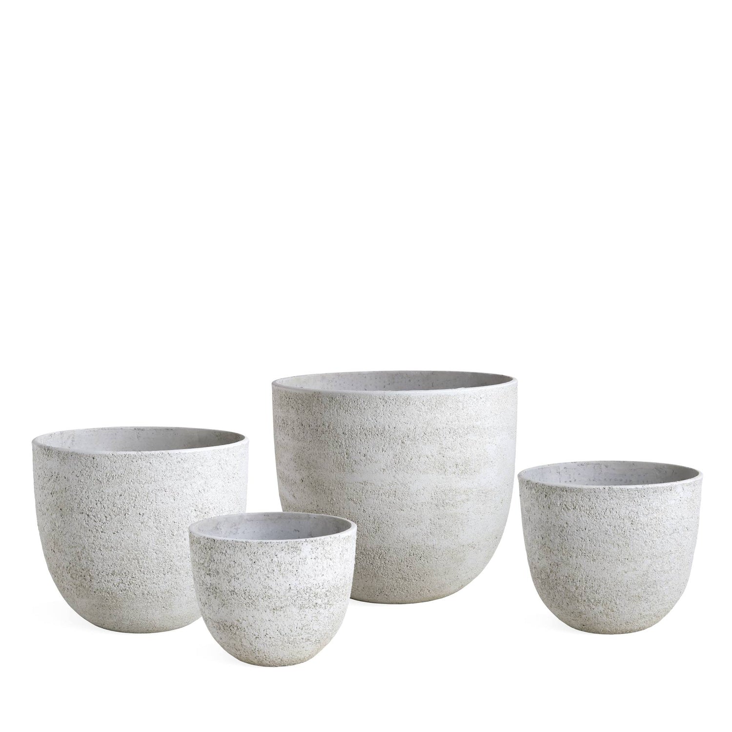 Jay-Lo Witte Keramische Pot Bombey Set Van 4 45x54x54 cm
