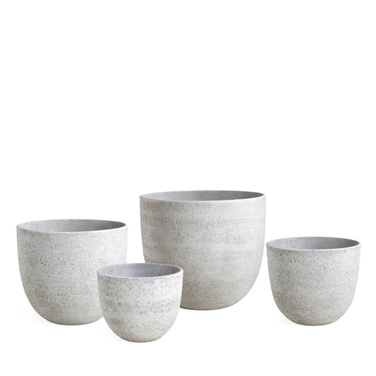 Jay-Lo Witte Keramische Pot Bombey Set Van 4 45x54x54 cm