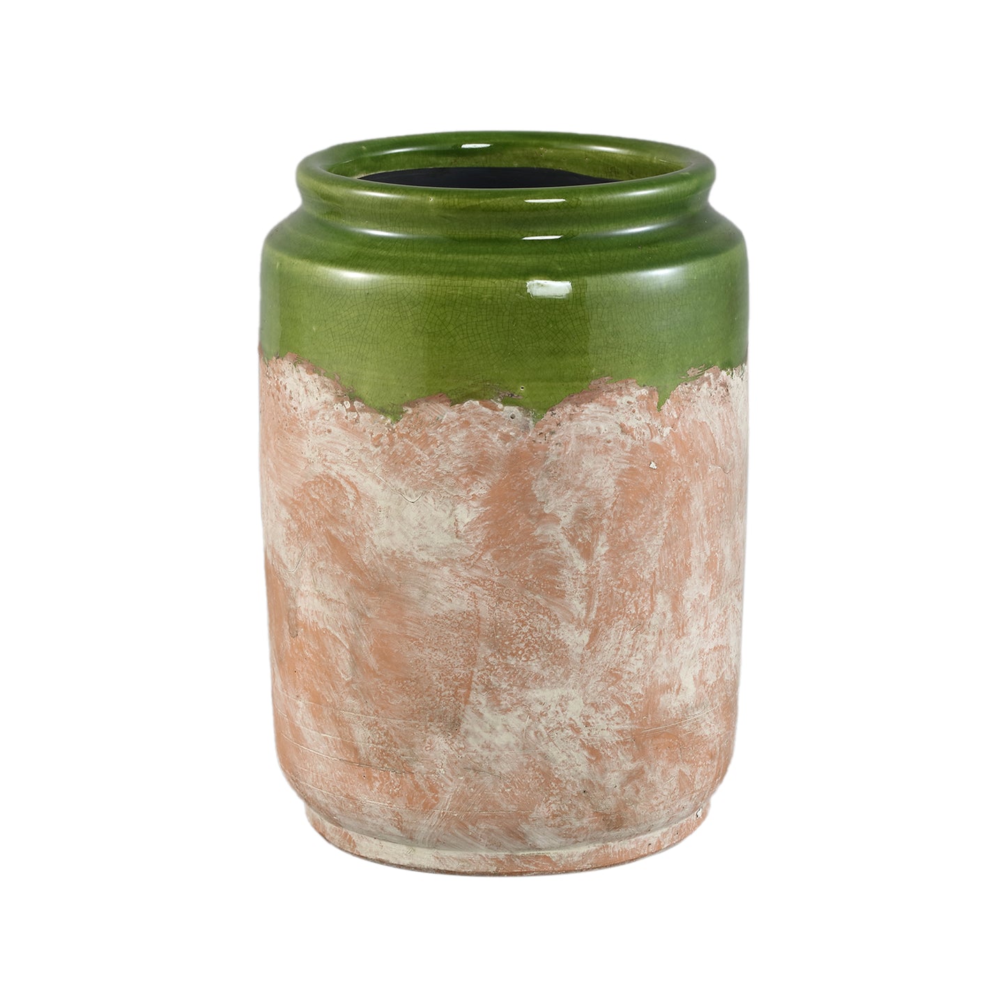 Breffni Groen Ronde Keramische Pot Met Glazen Deksel Set Van 4 Stuks - 4 Sets 29x21x21 cm