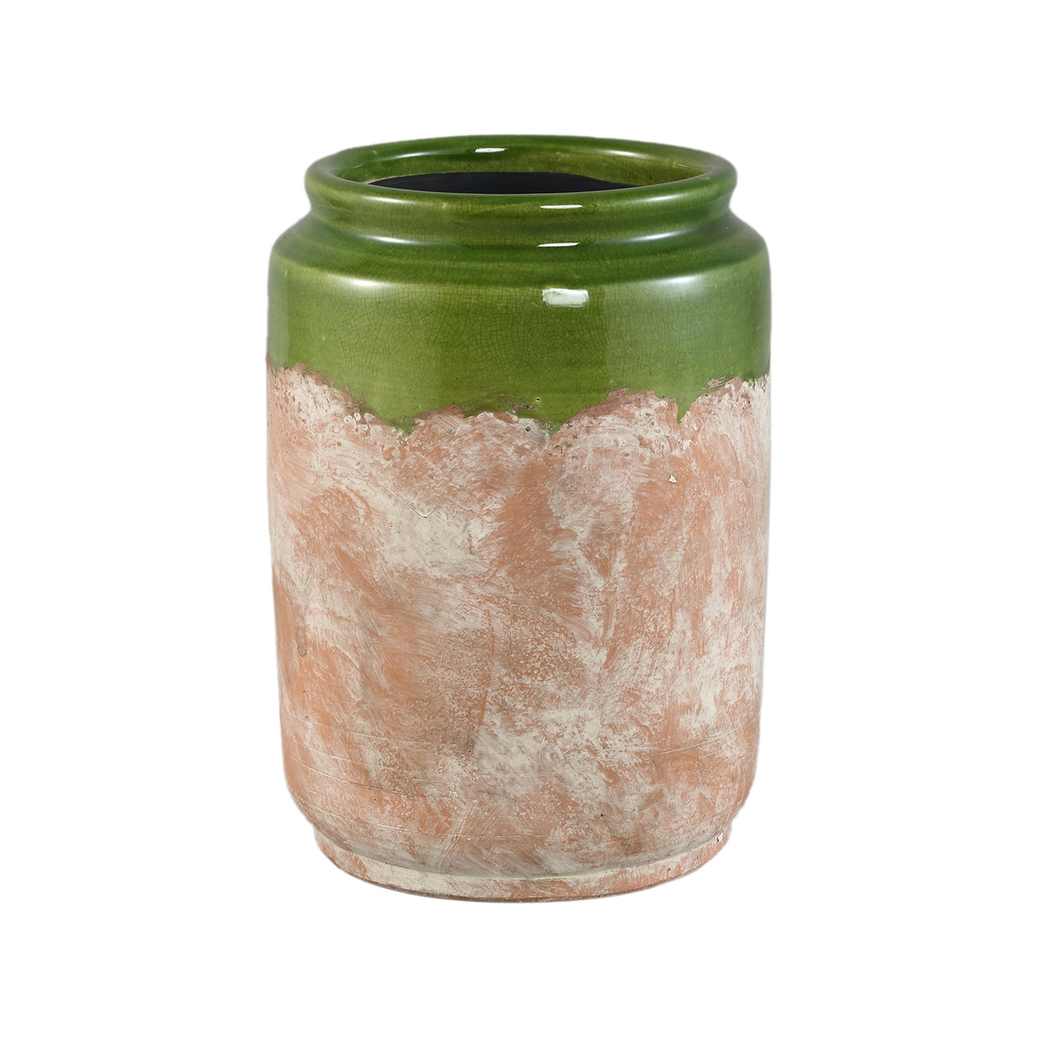 Breffni Groen Ronde Keramische Pot Met Glazen Deksel Set Van 4 Stuks - 4 Sets 29x21x21 cm