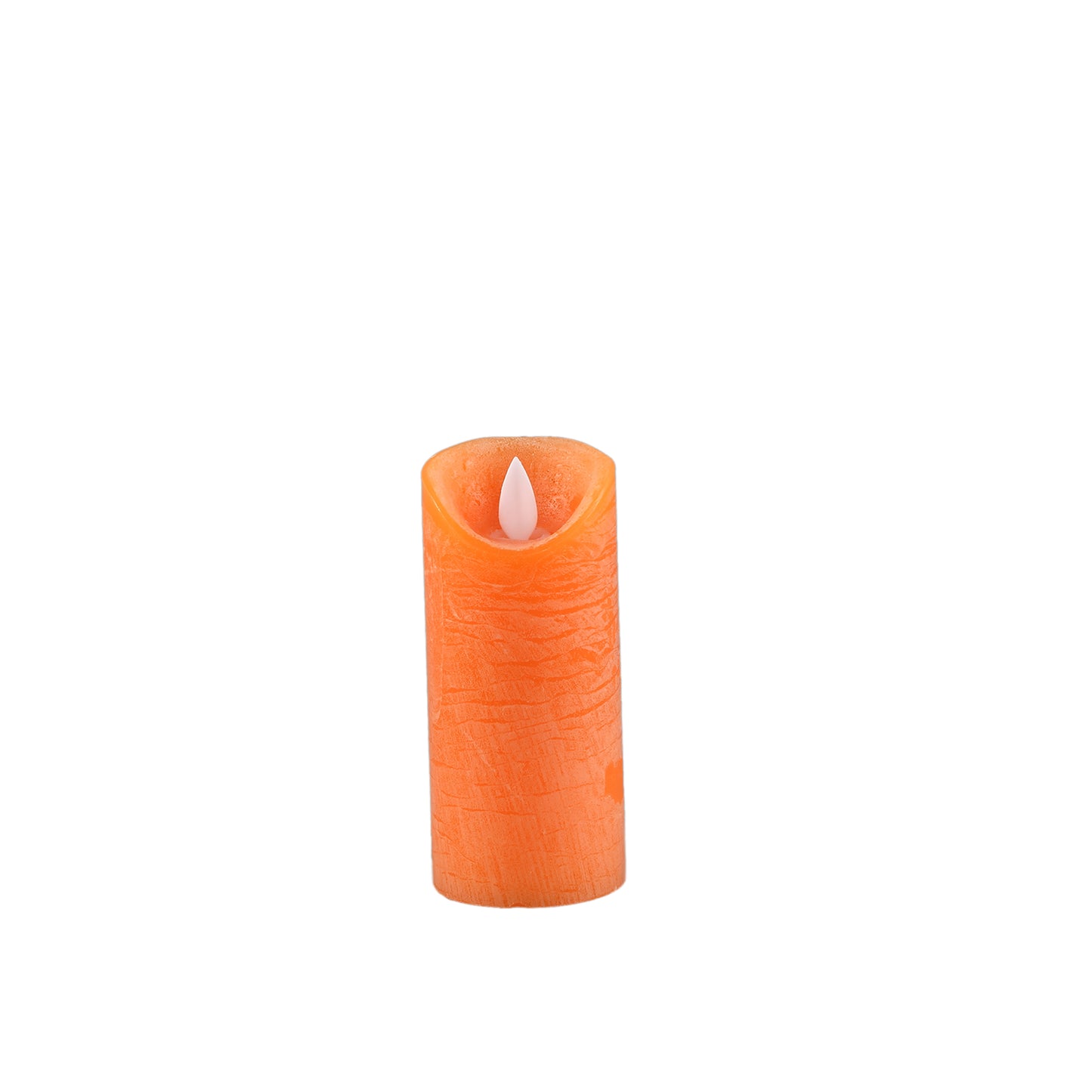 LED Lichtkaars Rustiek Oranje Bewegende Vlam XS - Set van 12 12.5x5.5x5.5 cm