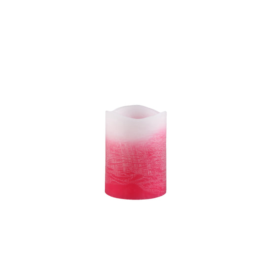 Led Light Kaars Roze Ombre Flickering Flame S - Set van 12 - 12 Sets 10x7.5x7.5 cm