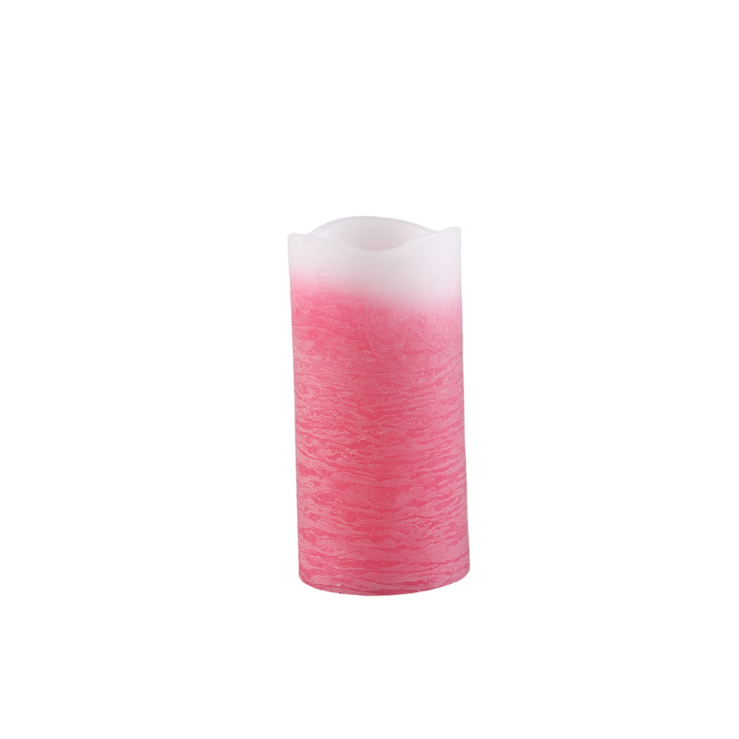 Led Light Kaars Roze Ombre Flickerend Vlameffect L - Set van 12 Stuks - 12 Sets 15x7.5x7.5 cm