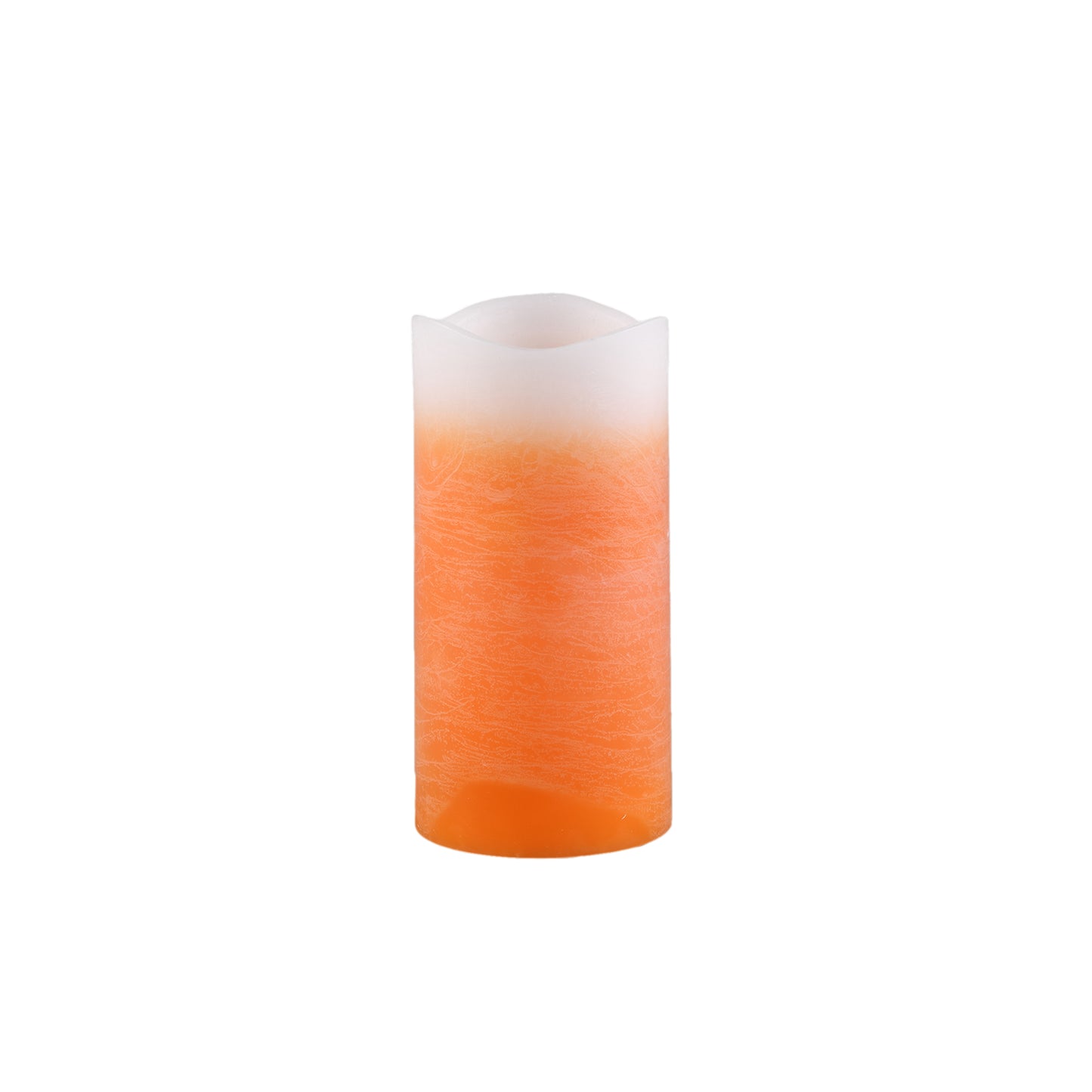 Led Light Kaars Oranje Ombre Knipperend Vlameffect L - Set van 12 15x7.5x7.5 cm