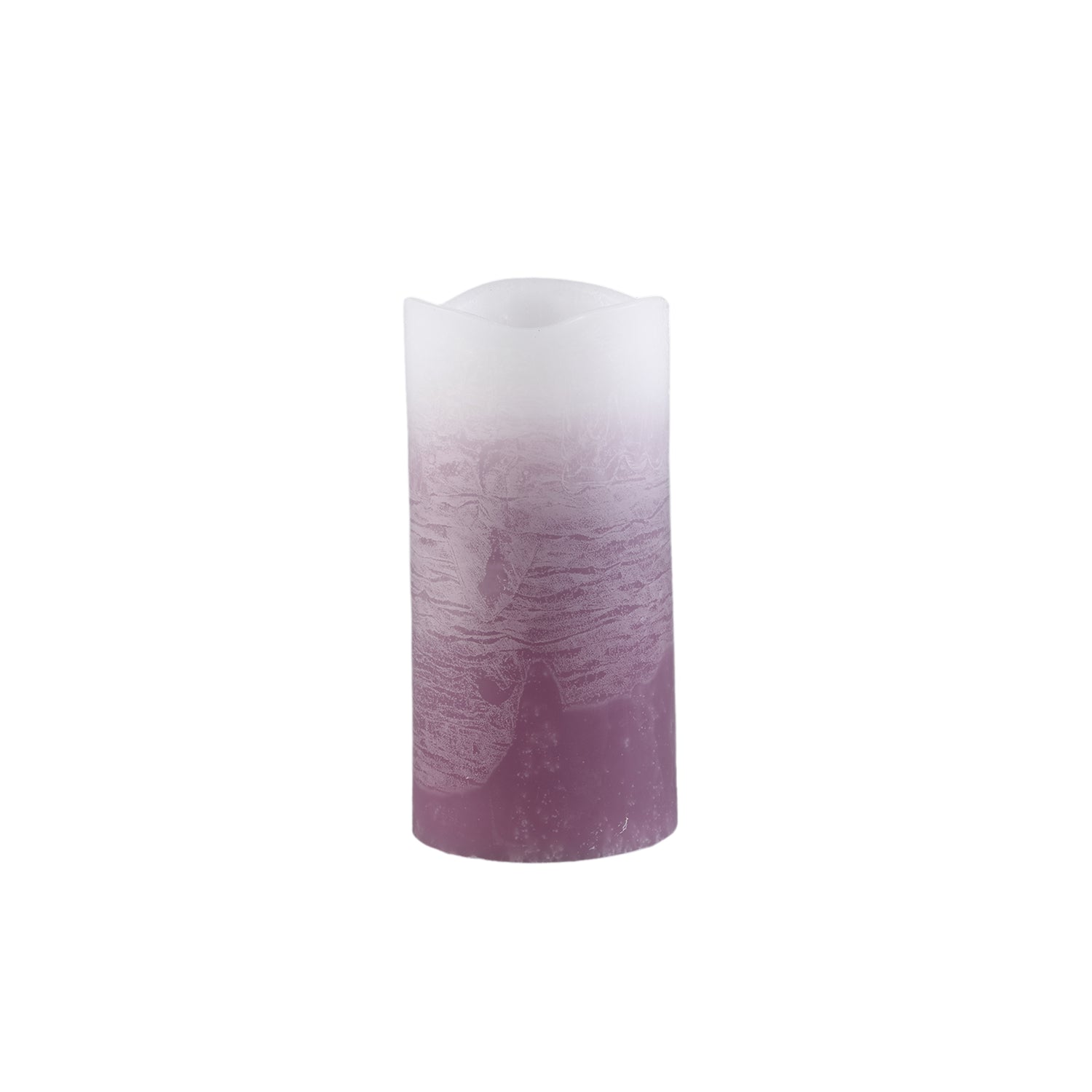 Led Light Kaars Lila Ombre Flickering Flame L - Set van 12 Stuks - 12 Sets 15x7.5x7.5 cm