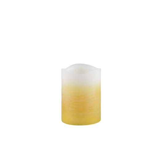 Led Light Kaars Geel Ombre Flakkerende Vlam S - Set van 12 - 12 Sets 10x7.5x7.5 cm