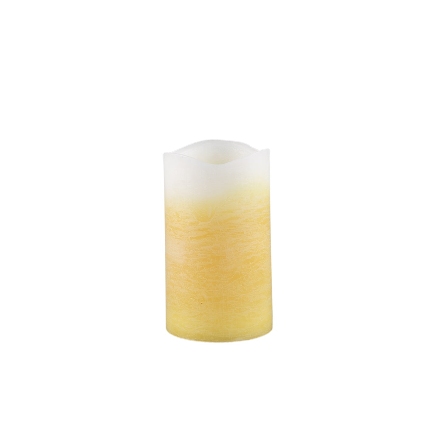 Led Light Kaars Geel Ombré Flikkerende Vlam M - Set van 12 12.5x7.5x7.5 cm