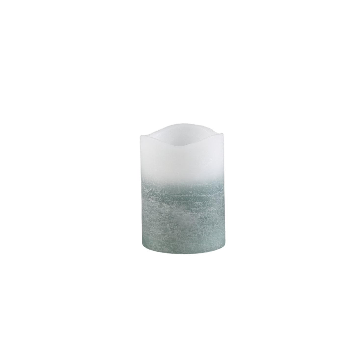 Led Light Kaars Teal Ombre Flakkerend Vlameffect Set van 12 - 12 Sets 10x7.5x7.5 cm