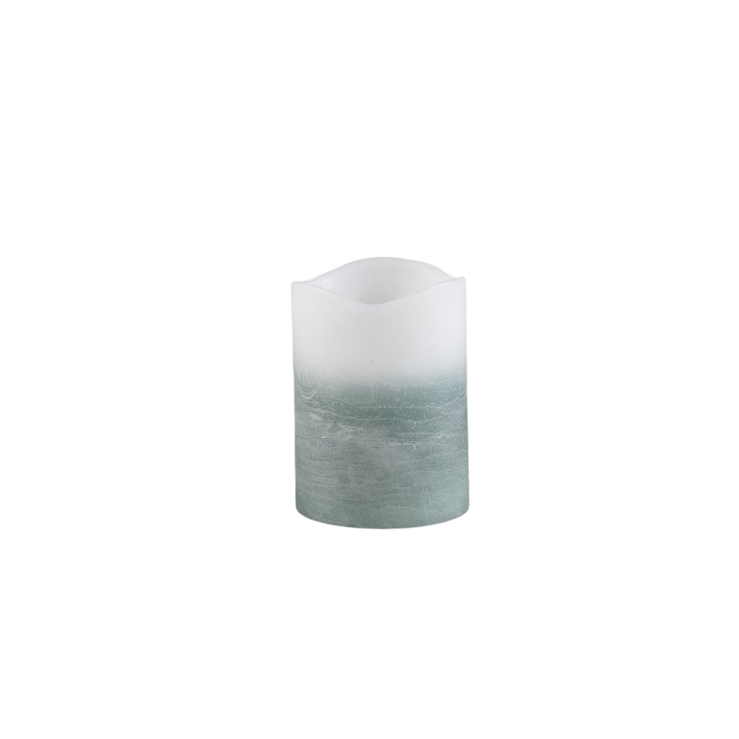 Led Light Kaars Teal Ombre Flakkerend Vlameffect Set van 12 - 12 Sets 10x7.5x7.5 cm