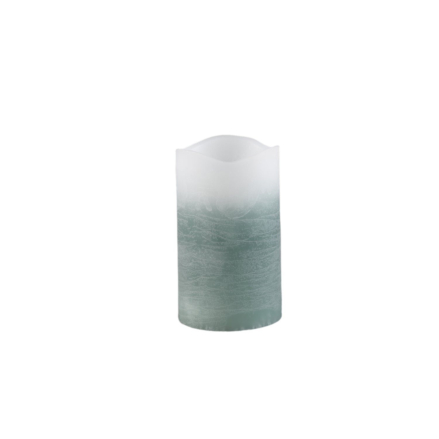 Led Light Kaars Teal Ombre Flickering Flame M Set van 12 Stuks - 12 Sets 12.5x7.5x7.5 cm