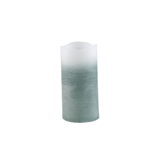 Led Light Kaars Teal Ombre Flickering Flame Set van 12 Stuks - 12 Sets 15x7.5x7.5 cm