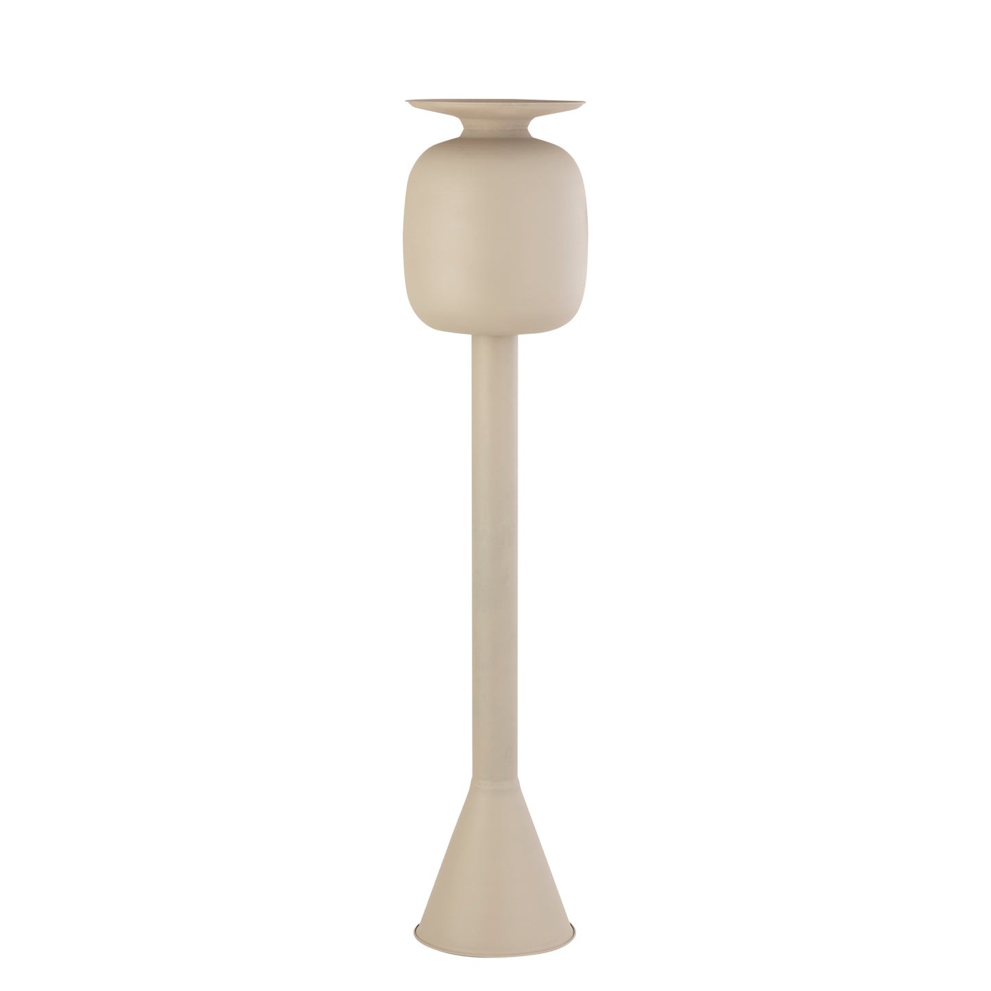 Dainah Crème Ijzeren Pot Op Lange Voet Groot 138x31x31 cm