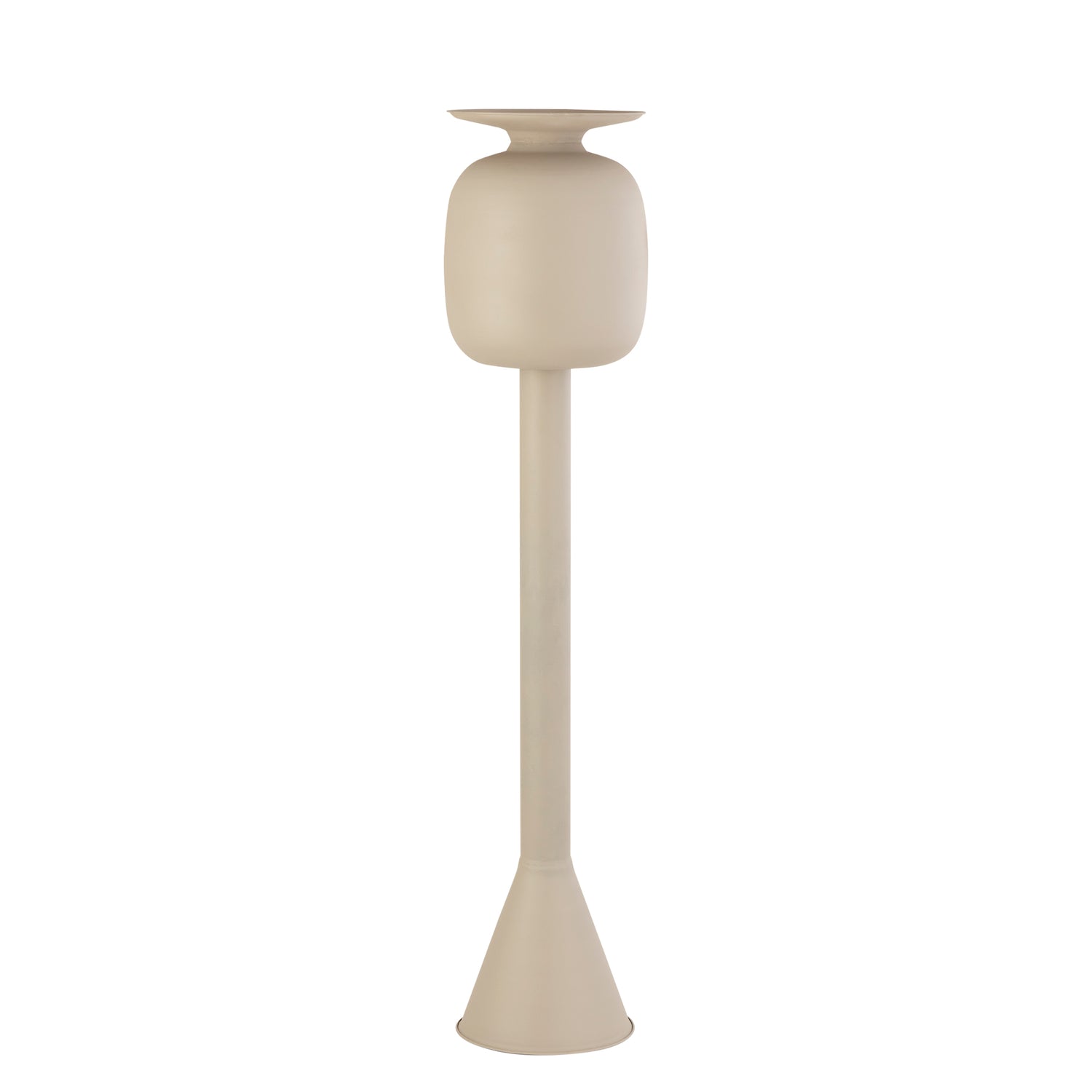 Dainah Crème Ijzeren Pot Op Lange Voet Groot 138x31x31 cm