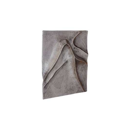 Gihan Nikkel Gietaluminium Wandpaneel Golflijnen S 42x42x5 cm