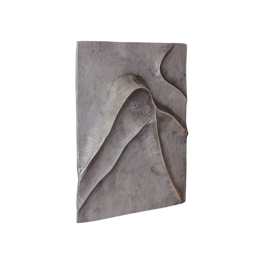 Gihan Nikkel Gegoten Aluminium Wandpaneel Golflijnen M 55x55x5 cm