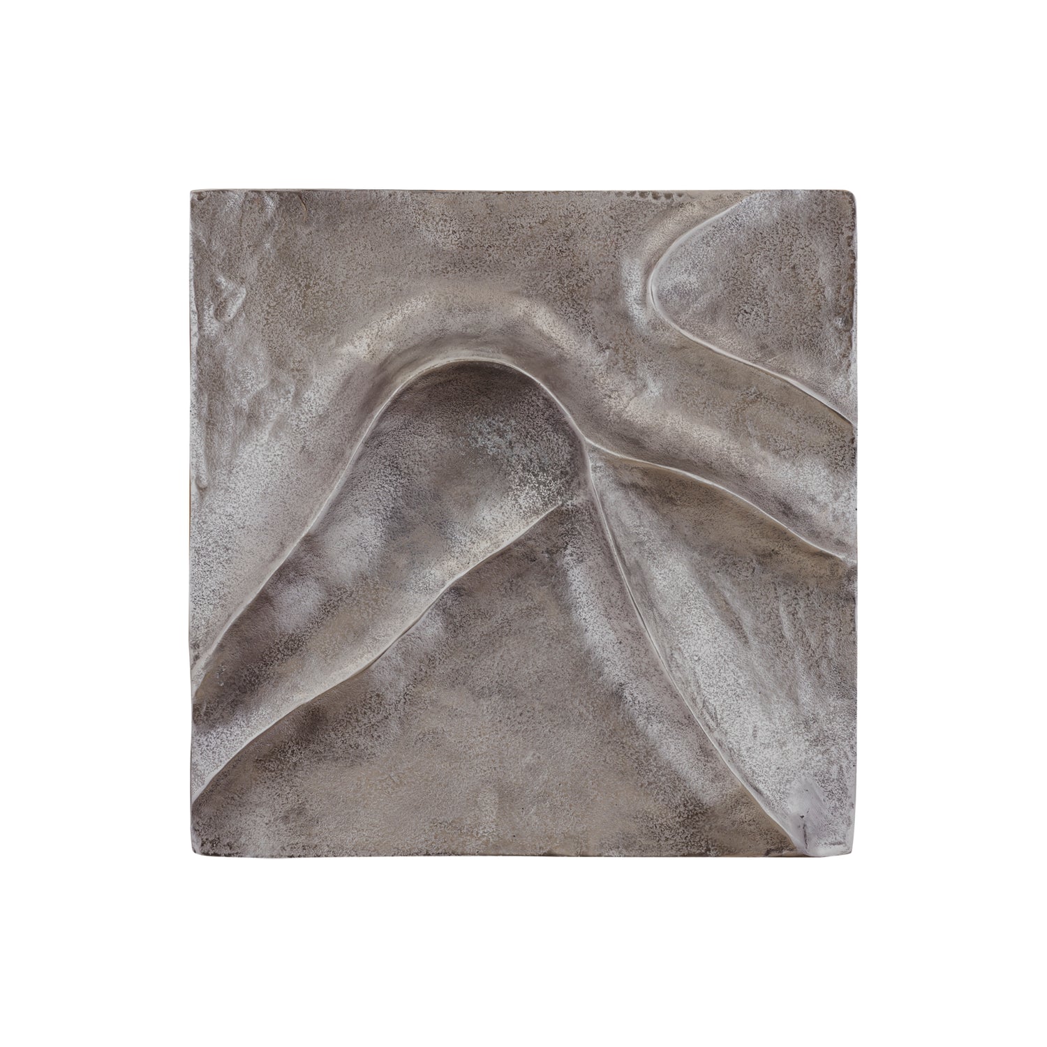 Gihan Nikkel Gegoten Aluminium Wandpaneel Golflijnen M 55x55x5 cm