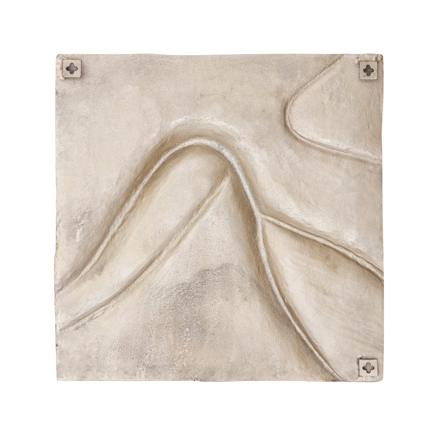 Gihan Gouden Aluminium Wandpaneel Golf Lijnen L 70x70x5 cm