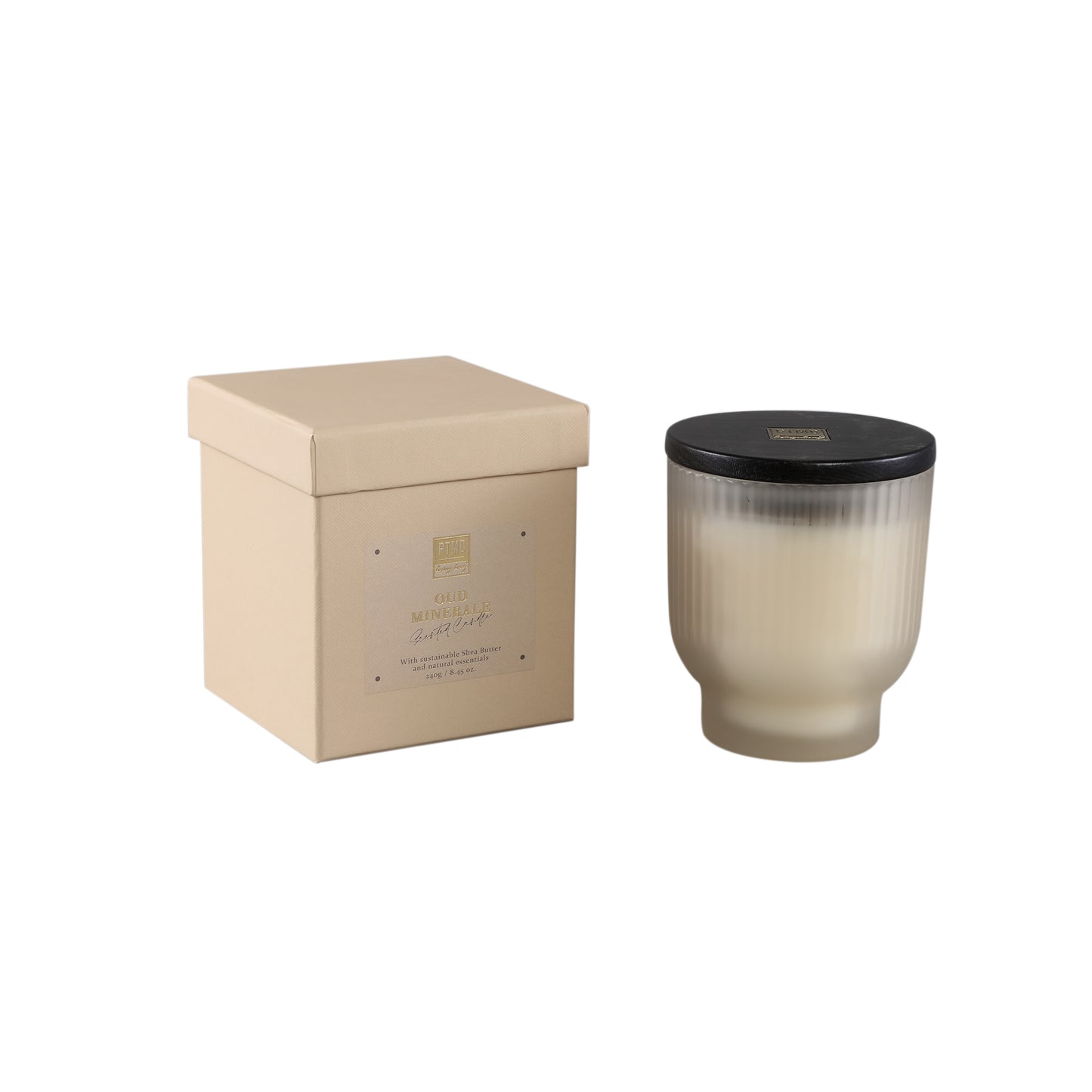 New Elements Oud Minerale Geurkaars Set van 6 Stuks 280g - 6 Sets 10x9x9 cm