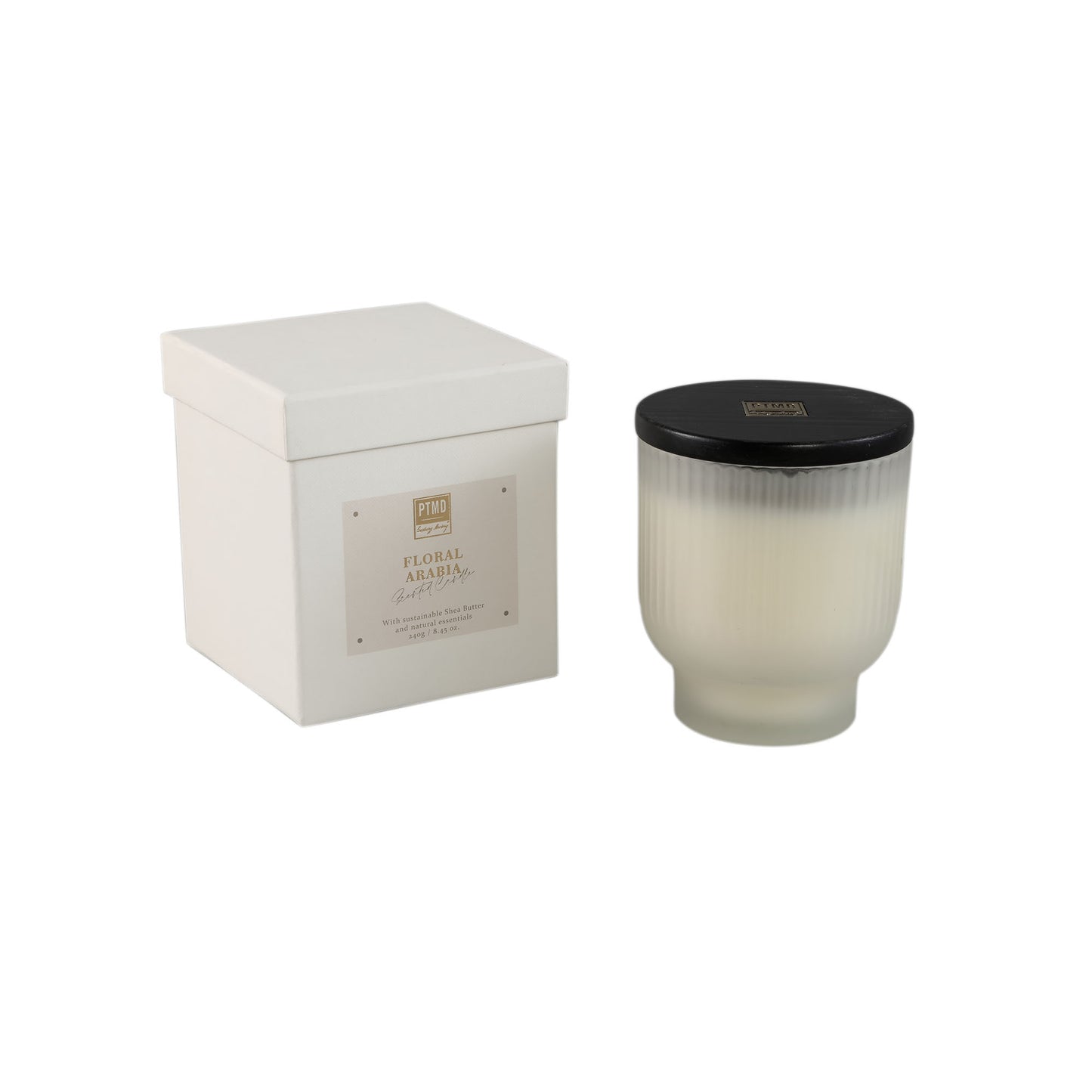 New Elements Floral Arabia Geurkaars Set van 6 Stuks 280g - 6 Sets 10x9x9 cm