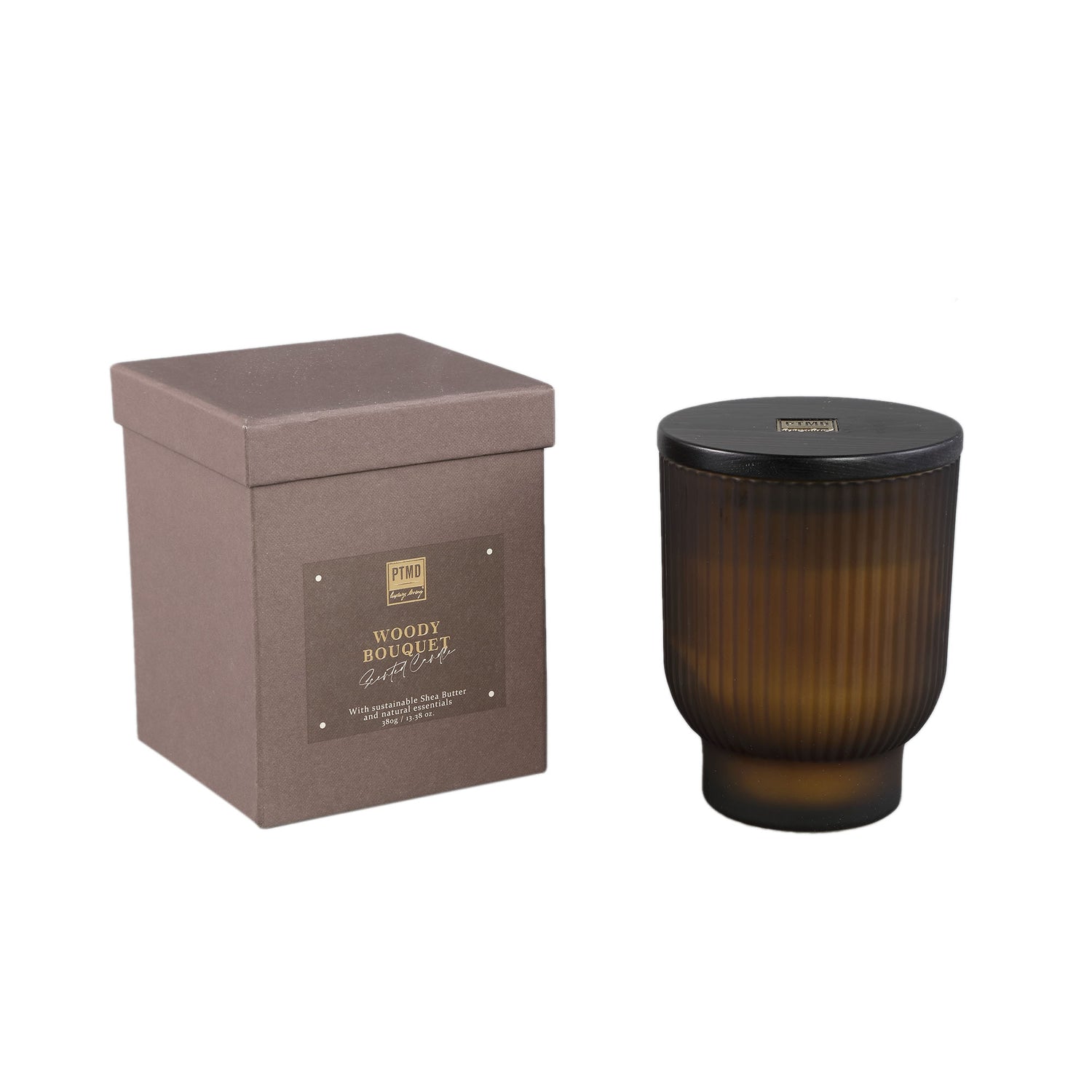 New Elements Woody Bouquet Geurkaars Set van 6 Stuks 380g - 6 Sets 12.5x10x10 cm