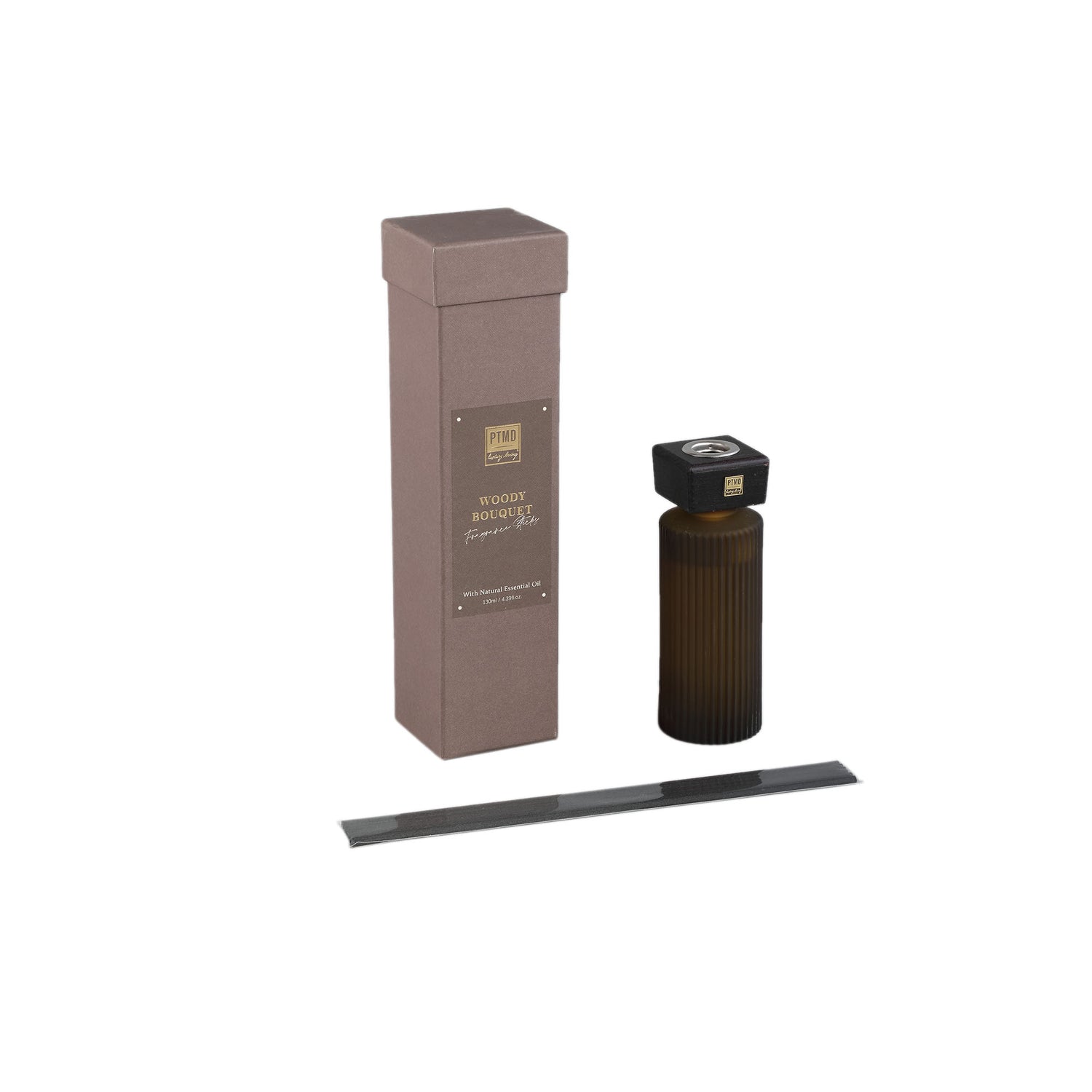 New Elements Woody Bouquet Geurstokjes Set Van 6 Stuks 130ml - 6 Sets 13x5x5 cm