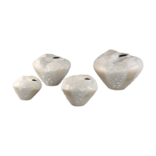Dangelo Crème Keramische Vaas Onregelmatig XL 32x44x43.5 cm