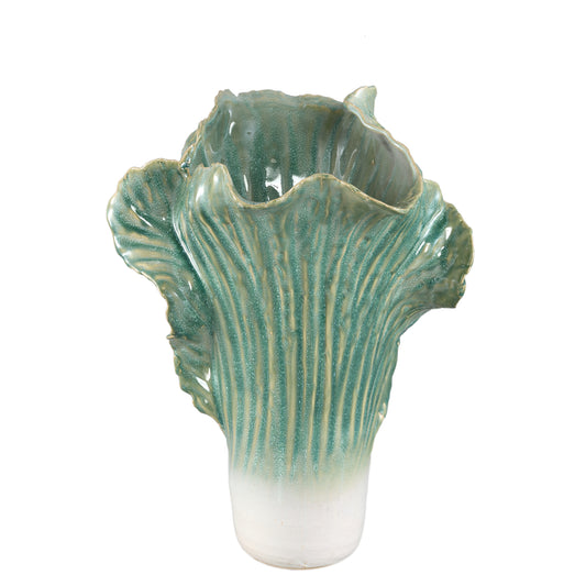 Swing Green Ceramic Pot Cabbage Shape L