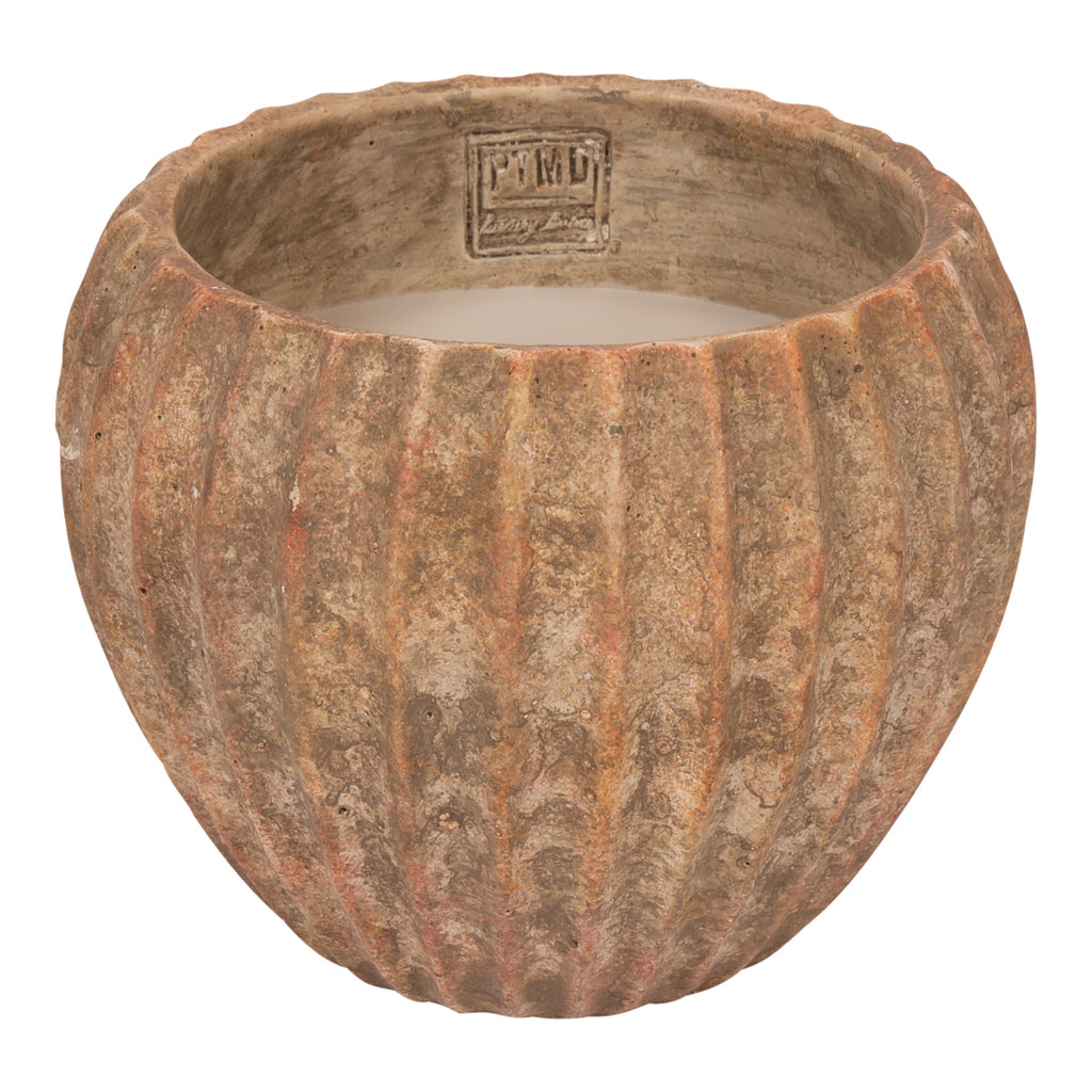 Yasmeene Bruine Cement Buitenkaars M Set van 6 Stuks - 6 Sets 16x20x20 cm
