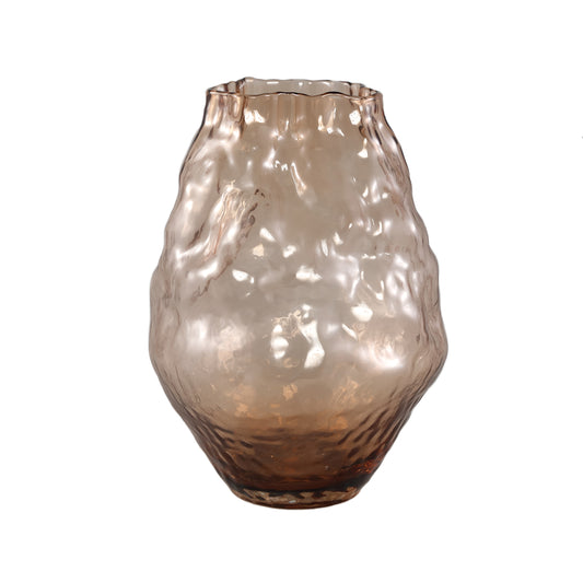 Narin Crème Vaas met Onregelmatige Vorm L 31.5x24x24 cm