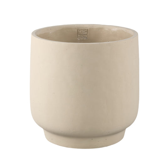 Aline Taupe Round Cement Pot On Base XXL