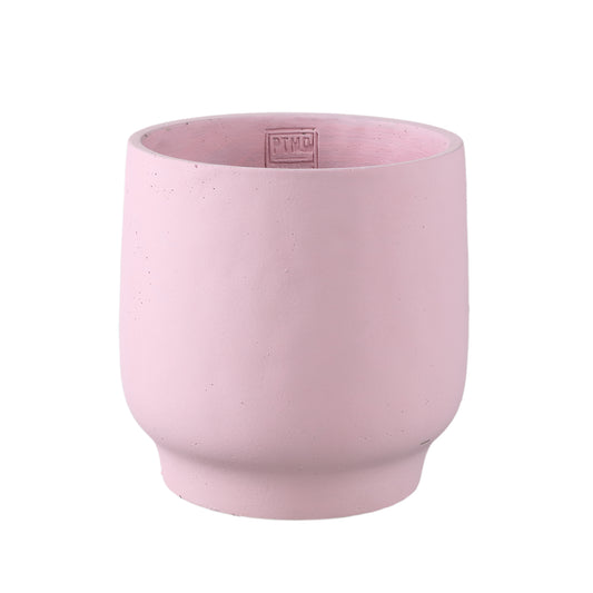 Aline Roze Ronde Cementpot Op Voet Set Van 4 Stuks XL - 4 Sets 20x20x20 cm