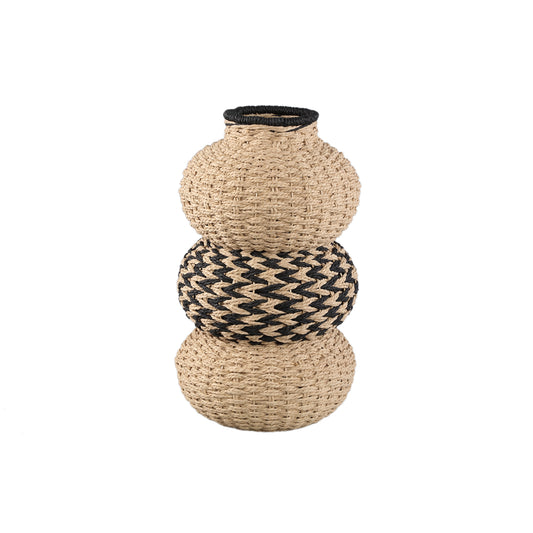 Williams Cream And Black Paper Basket Bulbs Low