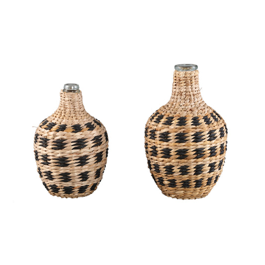 Williams Natural Black Glass With Paper Vase L