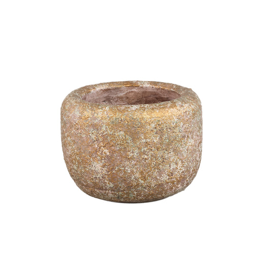 Skye-Leigh Taupe Cementpot Rond M Set van 6 Stuks - 6 Sets 16x21x21 cm