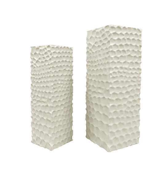 Isaiah Witte MDF Zuil Set van 2 Nature Design 95x33x33 cm