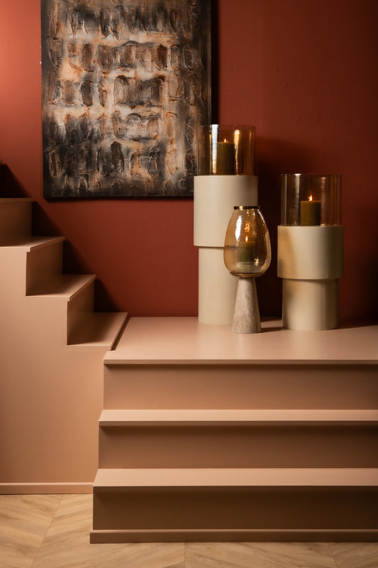 Soon Cream Iron Floor Stormlight Luster Glass S