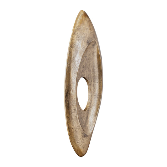 Kellaine Messing Gegoten Aluminium Wandpaneel Groot 80x32x4 cm