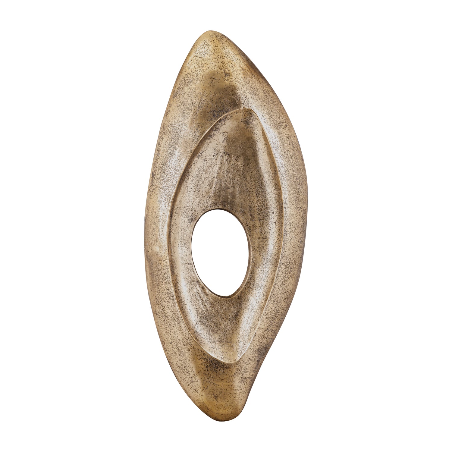 Kellaine Messing Gegoten Aluminium Wandpaneel Groot 80x32x4 cm