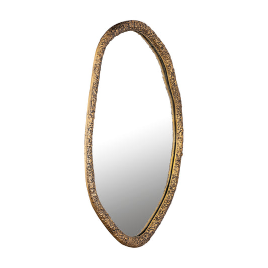 Paislie Messing Organische Spiegel Rond 72x56x3 cm