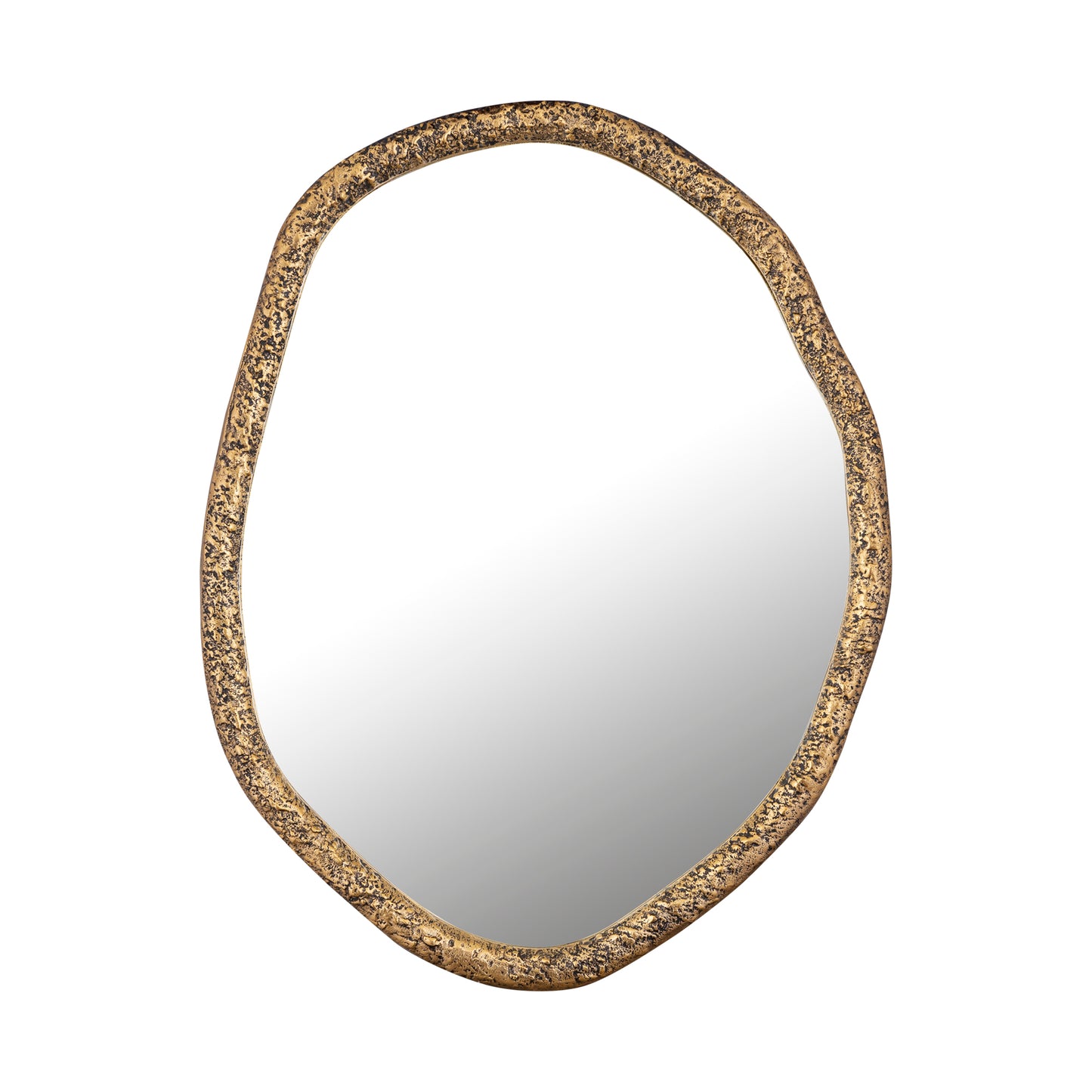 Paislie Messing Organische Spiegel Rond 72x56x3 cm