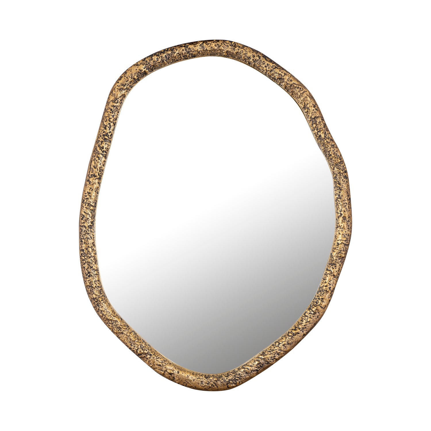 Paislie Messing Organische Spiegel Rond 72x56x3 cm