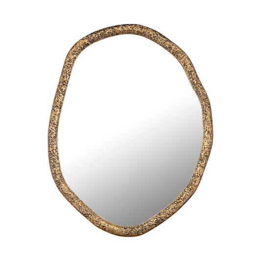 Paislie Messing Organische Spiegel Rond 72x56x3 cm