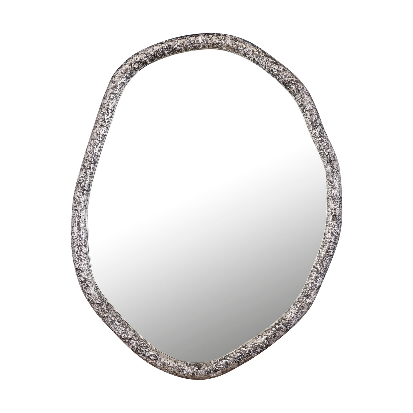 Paislie Nikkel Organische Spiegel Rond 72x56x3 cm