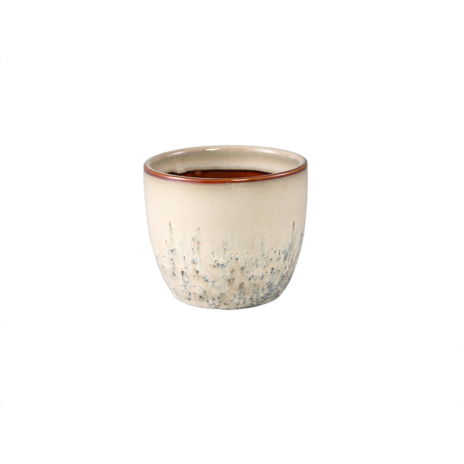 Harper Crème Keramische Pot Bombay Rond XS Set van 12 Stuks - 12 Sets 9x10.5x10.5 cm
