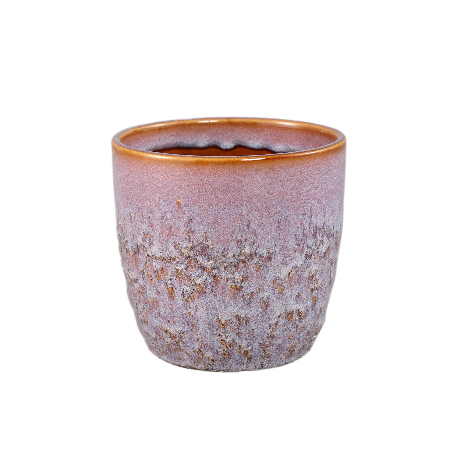 Harper Roze Keramische Pot Bombey Rond M Set van 12 Stuks - 12 Sets 12.5x14x14 cm