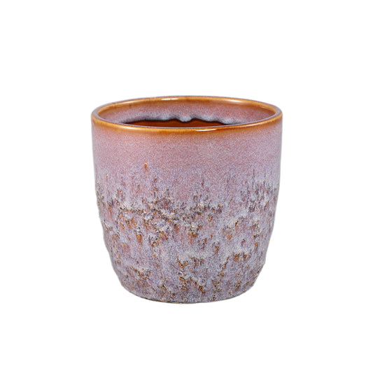 Harper Roze Keramische Pot Bombey Rond M Set van 12 Stuks - 12 Sets 12.5x14x14 cm
