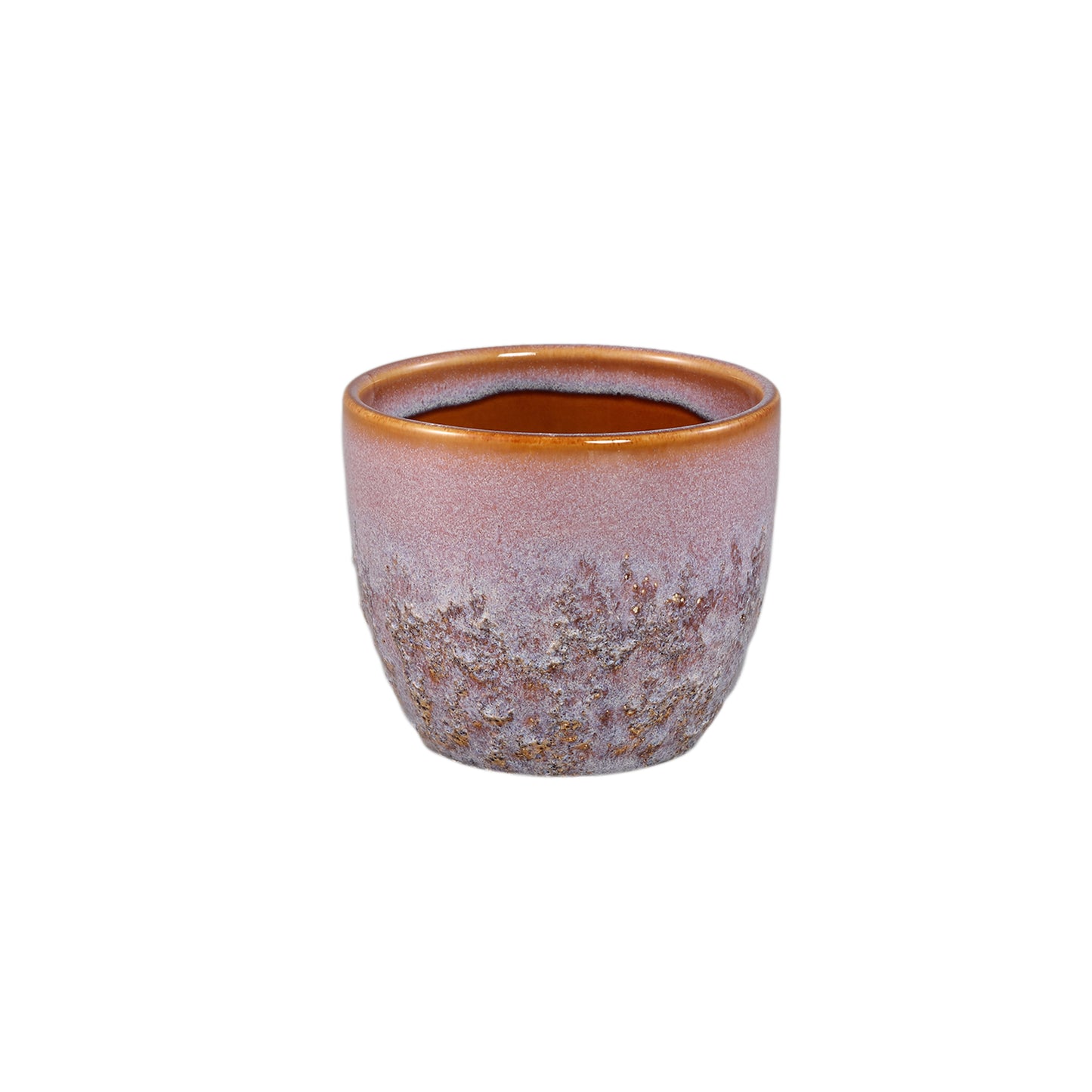 Harper Roze Keramische Pot Bombey Rond XS Set van 12 Stuks - 12 Sets 9x10.5x10.5 cm