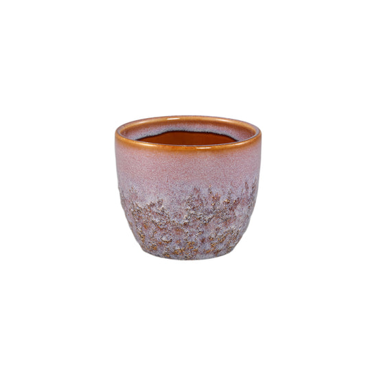 Harper Roze Keramische Pot Bombey Rond XS Set van 12 Stuks - 12 Sets 9x10.5x10.5 cm