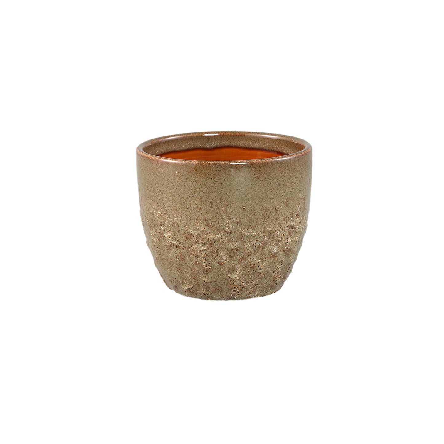 Harper Groen Keramische Pot Bombay Rond XS - Set van 12 Stuks - 12 Sets 9x10.5x10.5 cm